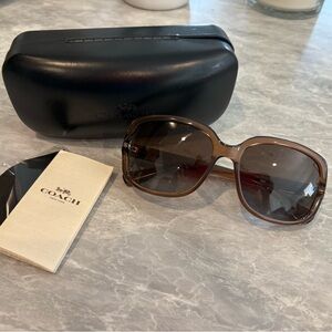 Coach Tortoise Sunglasses with Black Case